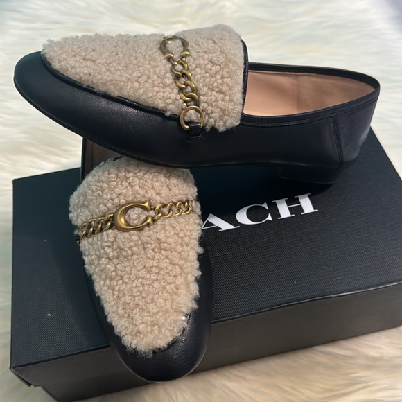 COACH SHEARLING HELENA LOAFERS - Picture 6 of 15